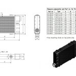 Радиатор масляный 662x101x40; ProLine Slimline SLM (M22x1,5 выход) Setrab, 53-10750