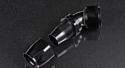 Фитинг AN20 45 градусов под шланг AN, черный