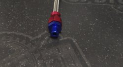 Шланг-удлинитель для установки датчика давления масла, фитинги алюминий