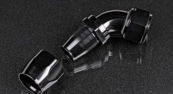 Фитинг AN20 60 градусов под шланг AN, черный