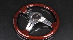 Руль NRG 330мм, нулевой вылет, дерево