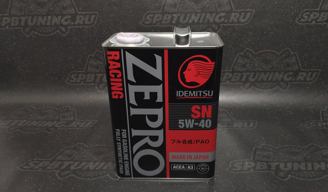 Моторное масло Idemitsu zepro racing sn 5W40 4л