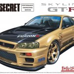 Сборная модель Aoshima NISSAN TOP SECRET BNR34 SKYLINE GT-R '02