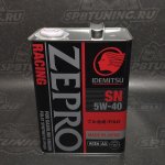 Моторное масло Idemitsu zepro racing sn 5W40 4л