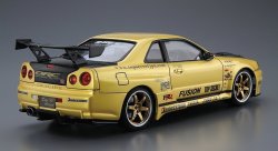 Сборная модель Aoshima Nissan TOP SECRET BNR34 Skyline GT-R '02