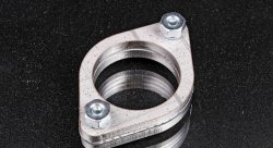 Фланец выхлопной системы 60мм комплект 2шт с прокладкой, углеродистая сталь