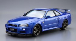 Сборная модель Aoshima Nissan BNR34 Skyline GT-R V-Spec II '02