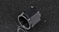 Фитинг гайка AN8 под алюминиевую трубку 1/2", черный
