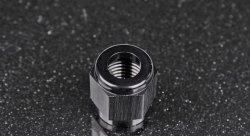 Фитинг гайка AN4 под алюминиевую трубку 1,4", черный