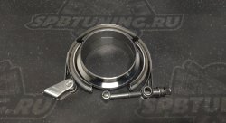 V-band с фланцами 2.5" (63мм) с проточкой и быстросъёмом