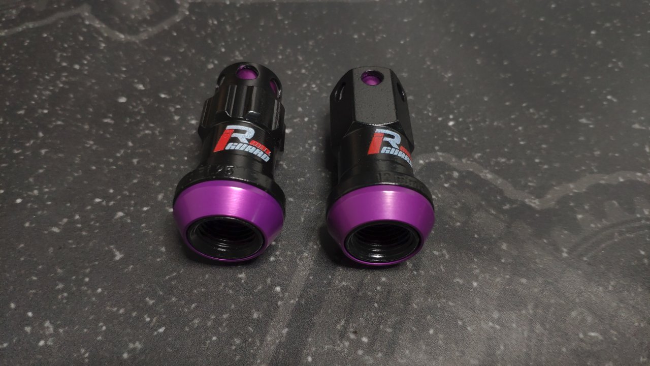 Комплект кованных гаек Drinty Racing Nuts М12х1.5 , фиолетовый