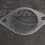 Прокладка выхлопной трассы 76мм 2 болта с метал кольцом