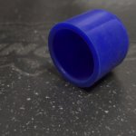 Заглушка силиконовая синяя 28mm