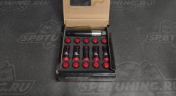 Комплект кованных гаек Drinty Racing Nuts М12х1.5 красный