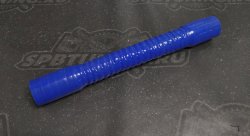 Шланг силиконовый гофрированный L300мм D28 синий