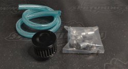 Маслоуловитель 400 мл. под шланг 10/12/14мм с фильтром, черный