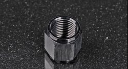 Фитинг гайка AN6 под алюминиевую трубку 3/8", черный