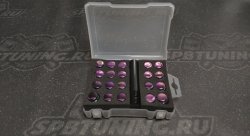 Комплект Гаек M12X1,25 Радужный Титан высота 33мм 12 луч 911144TiCr