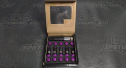 Комплект кованных гаек Drinty Racing Nuts М12х1.25, фиолетовый