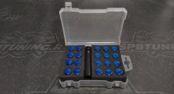 Комплект Гаек колесных M12X1,5 синий, высота 33мм, 12 луч