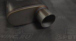 Бочка выхлопная Magnaflow style выход 76мм длина 355мм (вынос-вынос)