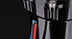 Бак топливный, 1 л, вход - AN6, выход - AN6, под 2 насоса Walbro 255л/ч, алюминиевый