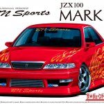 Сборная модель Aoshima Toyota Mark II JZX100 BN Sports