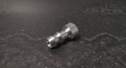 Адаптер П PUSH FIT AN6 (9,5мм) - приварной, алюминий, BLACKROCK LAB