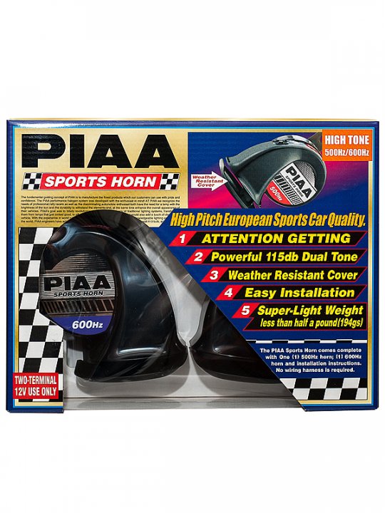 Звуковой сигнал PIAA Horn Euro Sports (500Hz+600Hz)