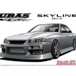 AOSHIMA Сборная модель Nissan Skyline ER34, 25GT-T, Uras