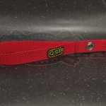QSP ручка-стропа для дверей (200х20мм, отверстие 8мм) красная