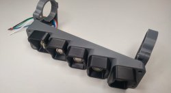 Панель на трубу каркаса универсальная под 5 кнопок