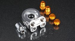 Проставка адаптер под масляный фильтр с термостатом, - 3/4*16UNF Greddy