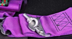 Ремни 5-ти точечные, 3"+3" SFI фиолетовый
