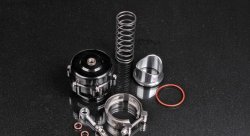 Перепускной клапан (blow off, блоу офф), 50мм "TIAL style" + установочный комплект