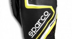 Перчатки для картинга SPARCO RECORD, черный/желтый, размер 10