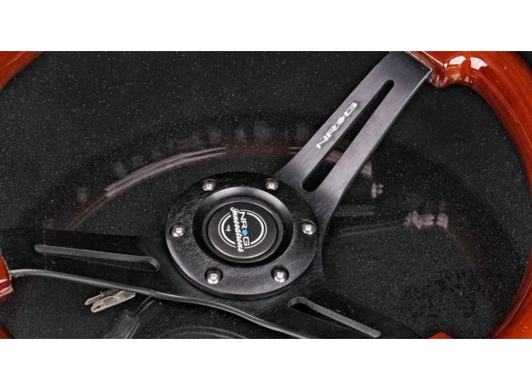 Руль NRG 350мм, большой вылет, дерево