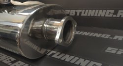 Бочка выхлопная SpeedFlow с электрозаглушкой 76мм