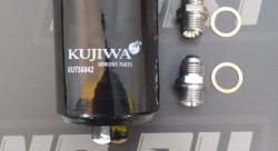 Фильтр топливный Kujiwa на фитингах AN6