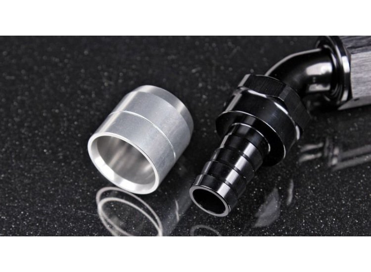 Фитинг AN10 45 градусов обжимной под шланг AN AB88