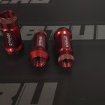 Гайки колесные М12*1,25 стальные, комплект 20шт (Красный)