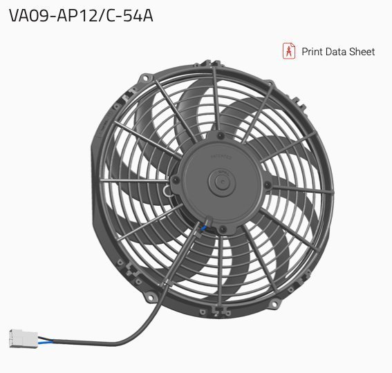Вентилятор втягивающий (за радиатором) 11" (280mm) 1430 м3/ч SPAL