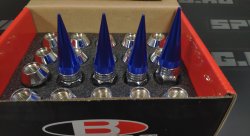 Гайки колесные Blox nut сталь+алюминий M12*1.5, синие