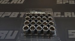 Гайки колесные Topfit открытые M12*1.25, высота - 32мм, хром