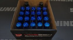 Гайки колесные Rays style M12*1.25, высота- 55мм, синие