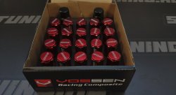 Гайки колесные Rays style M12*1.5 высота - 51мм, красные