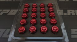 Гайки колесные Rays style M12*1.5, высота -35мм, красные