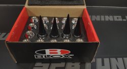 Гайки колесные Blox nut сталь+алюминий M12*1.5, черные