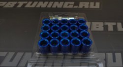 Гайки колесные Topfit открытые M12*1.25, высота - 32мм, синие