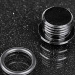 Фитинг заглушка ORB6 с резиновым кольцом, черная